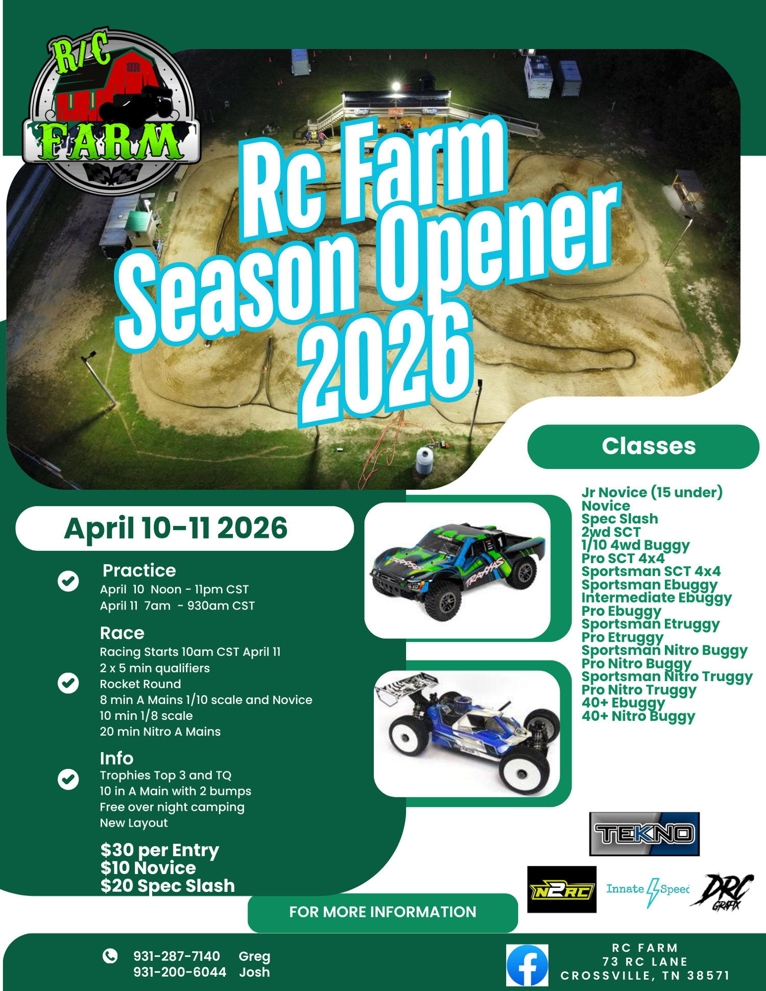 Rc Ranch Events Rc Farm Season Opener 2026 - RCSignup.com